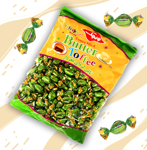 تافی کره ای مغزدار 900 گرمی